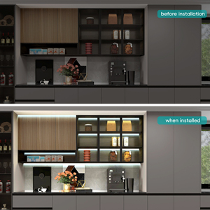 Letaron COB dẫn dải ánh sáng 24V, siêu sáng cao lumen 6000K ấm trắng 5m, Dimmable, cảm ứng Swith, 60W <span class=keywords><strong>UL</strong></span> cung cấp điện - Product Image 5