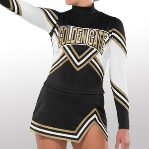 Uniformes <span class=keywords><strong>de</strong></span> Porristas <span class=keywords><strong>de</strong></span> Poliéster Transpirable y Cómodo <span class=keywords><strong>de</strong></span> Alta Calidad para <span class=keywords><strong>Niñas</strong></span>, Conjunto con Pedrería, Técnicas <span class=keywords><strong>de</strong></span> Impresión - Product Image 2