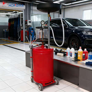 80L chất thải dầu xả xe tăng không khí hoạt động dầu di động drainer với Phễu có thể điều chỉnh chiều cao chất lỏng nhiên liệu chuyển hệ thống thoát nước với bánh xe - Product Image 5