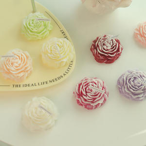 <span class=keywords><strong>Velas</strong></span> de peonía para cumpleaños, <span class=keywords><strong>velas</strong></span> de cera de soja y fragancia para el hogar, aromaterapia, soja, creativa, flor de clavel, vela perfumada - Product Image 1