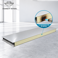 Panneau métallique PIR pour la protection thermique des chambres froides et des entrepôts, 50 mm, écologique, brique murale extérieure industrielle
