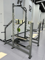 Équipement de fitness robuste pour l'entraînement de force, sans entretien, en tube d'acier, rack à squats et barre de traction pour la musculation