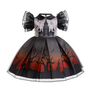 Vestito da Principessa <span class=keywords><strong>Pipistrello</strong></span> per Halloween per Bambine, con Maniche a Sbuffo, per Cosplay - Product Image 1
