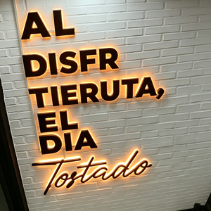 Custom 3D Acrylic & Stainless Steel Indoor LED Wall Logo Raised Letter Business Brand Signage <b>Illuminated</b> Sign - Product Image 3