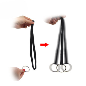 Anneau Magique et Tour de Magie avec Corde : Illusion d'Évasion de l'Anneau en Acier, Accessoire de Magie de Près, Jouet de Magie pour Enfants, Adultes et Magiciens - Product Image 1