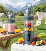 Nieuwe Aanwinst Elektrische Draagbare Sapcentrifuge Blender USB Oplaadbaar Op Batterijen 600ml Gemakkelijk Schoon te Maken Shakes Smoothies Thuis Reizen