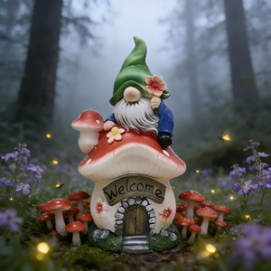Gnomo Fantasioso en una Decoración <span class=keywords><strong>de</strong></span> Casa <span class=keywords><strong>de</strong></span> <span class=keywords><strong>Hongos</strong></span> - Product Image 2