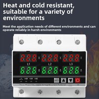 Disjoncteur industriel réglable à récupération automatique, zéro perte de phase, 63A, en plastique, capacité de coupure 6kA, protection contre les surintensités et les surcharges