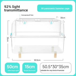 Cage à <span class=keywords><strong>hamster</strong></span> dorée en plastique extra-large, ensemble complet, facile à nettoyer, aménagement décoratif, intérieur, toutes saisons - Product Image 6