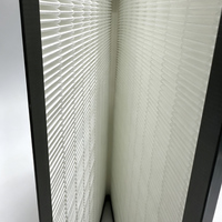 Filtro de Aire HEPA Tipo V con Marco de Plástico, Filtro en Forma de V, H13 H14, 99.99% de Eficiencia, Baja Resistencia, para Ambientes Farmacéuticos Limpios