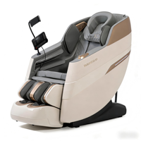 Fauteuil de massage intelligent multifonctionnel automatique 8D à rouleaux fixes en cuir PU, zéro gravité, avec contrôle électrique et minuterie, modèle 2024