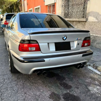 Aileron de coffre arrière en fibre de carbone véritable pour BMW E39 Série 5 E34 M5 Style Berline, Aile de hayon arrière, Accessoires extérieurs pour voiture