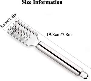 Meistverkaufter Edelstahl-Fischschuppenentferner Küchen-Reinigungswerkzeug Schneller Fischschuppen-Entferner - Product Image 2