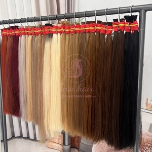 Bán Buôn 100G <span class=keywords><strong>20</strong></span> 22 Inch Số Lượng Lớn Phần Mở Rộng Tóc Màu Sắc Ánh Sáng Tóc Vàng Nga Lớp Biểu Bì Phù Hợp 100% Con Người Tóc Vàng Tóc Trinh Nữ Số Lượng Lớn - Product Image 1