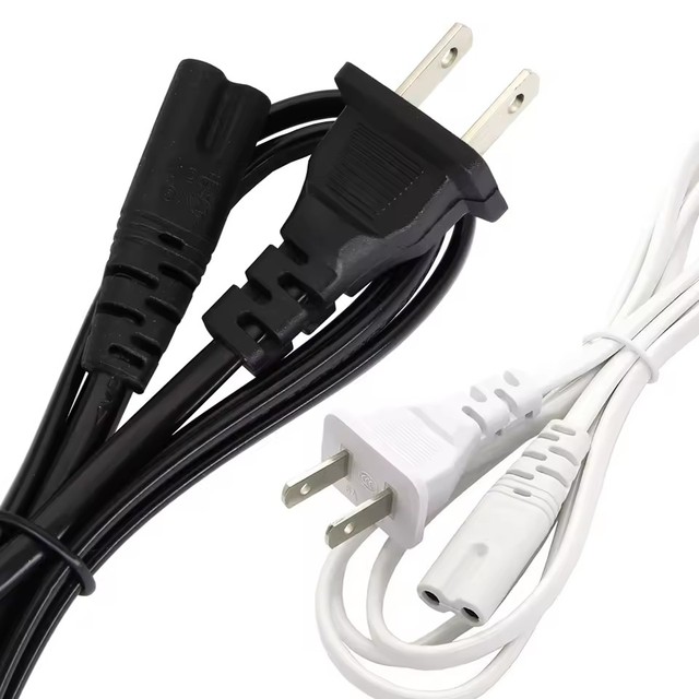1.5m US 2 Pin Prong to IEC320 C7 Extension Cable LED Light Power Cord American Figure 8 Laptop Power Cable For Speaker PS4 XBOX