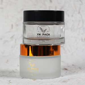Gran oferta, 30g, 50g, 100g, tarro <span class=keywords><strong>de</strong></span> crema facial <span class=keywords><strong>de</strong></span> vidrio redondo para <span class=keywords><strong>limpieza</strong></span> corporal, embalaje cosmético, loción para el cuidado <span class=keywords><strong>de</strong></span> la piel, <span class=keywords><strong>venta</strong></span> al <span class=keywords><strong>por</strong></span> <span class=keywords><strong>mayor</strong></span> vacía con tapa dorada - Product Image 6