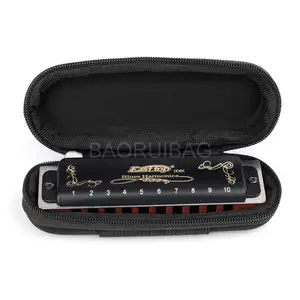 Fabriek Custom Harmonica Case Voor Gitaar Band Houder Lederen Harmonica Pouch Harmonica Houder