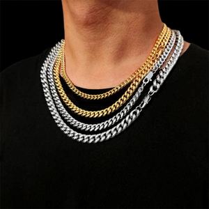 Collar de Cadena Cubana de Acero Inoxidable con Baño de Oro PVD de 18k, Pulido, Estilo HipHop, para Hombre - Product Image 4