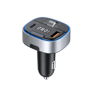 Transmisor FM AGETUNR T72 para coche Bluetooth 5,0 PD 30W y QC3.0 18W cargador de coche rápido manos libres Radio FM adaptador de coche Bluetooth