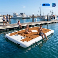 Plateforme flottante gonflable robuste en Drop Stitch pour lac, bateau, océan – Quai gonflable antidérapant et portable – Vente en gros