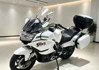 Moto de tourisme de grande taille 650cc 4 cylindres refroidie par eau, 6 vitesses, pour adultes, avec boîtes latérales et top case