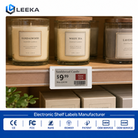 Etiqueta Electrónica de Precio Leeka Esl de Bajo Consumo, Etiqueta Digital Inalámbrica para Estantes, Etiqueta de Precio Personalizada para Supermercados