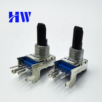 Potentiomètre rotatif DB-11KV-1 à film de carbone, axe isolé, 4 broches, 11 mm, a103 a503