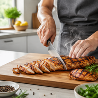 Filet de cuisse de poulet grillé au charbon de bois - Viande de poulet surgelée de qualité supérieure, poulet frit et collations pour fêtes, destiné aux acheteurs exportateurs mondiaux
