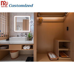 Ensemble de chambre à coucher en bois personnalisé pour hôtels en Arabie Saoudite pour Hilton Hampton & Similar Resorts - Product Image 4