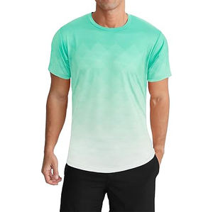 Camisetas para correr para hombre ligeras transpirables de secado rápido de verano con estampado personalizado de alta calidad 100% poliéster - Product Image 1