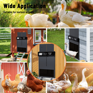 <span class=keywords><strong>Porte</strong></span> de <span class=keywords><strong>poulailler</strong></span> automatique <span class=keywords><strong>solaire</strong></span> pour ferme avicole commerciale avec minuterie verticale - Product Image 3
