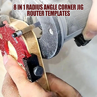 2PCS DIY Industrial Grade Woodworking Router Arcs Angle Positioning Template Aluminium Alloy Corner Rounding Jig ODM Available