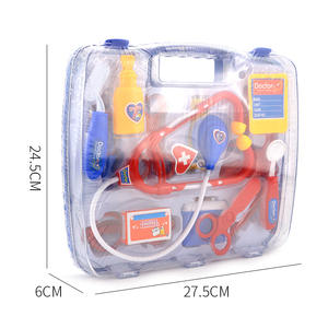 Boîte à médicaments en plastique portable et stéthoscope ensemble jouets de médecin de simulation pour enfants pour garçons et filles Play <span class=keywords><strong>House</strong></span> - Product Image 5