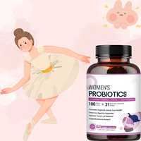 Paquet privé Probiotiques Capsules Probiotiques pour les femmes Soutien UTI Santé Système immunitaire Capsules Enzymes et prébiotiques