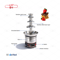 Nouvelle Fontaine à Chocolat Commerciale Personnalisable LST, Machine à Gouttes de Chocolat Liquide en Acier Inoxydable 304, Alimentation par Prise/Batterie