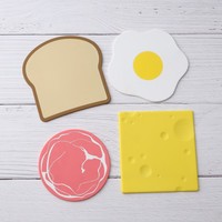 Sous-verre rond en silicone 3D personnalisé avec logo imprimé pour boissons, ensemble de sous-verres en caoutchouc PVC souple, sous-verre de bar, sous-verre de bière personnalisé