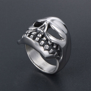 Skeleton Men's <b>Ring</b> <b>Titanium</b> Steel SA739 Gift Jewelry Fashion Retro Geometric Design - Product Image 2