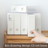 Kotak Penyimpanan DVD Plastik Kapasitas 120, Organizer, Dompet CD, Tempat Penyimpanan Cakram DVD, Binder untuk Mobil, Rumah, Kantor, Perjalanan