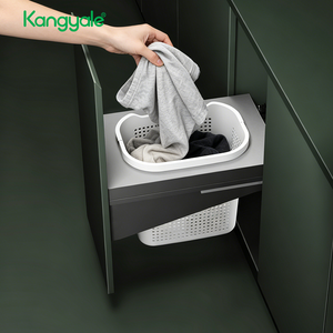 Panier <span class=keywords><strong>à</strong></span> <span class=keywords><strong>linge</strong></span> <span class=keywords><strong>sale</strong></span> amovible Kangyale pour armoire, panier de rangement pour vêtements sales - Product Image 2