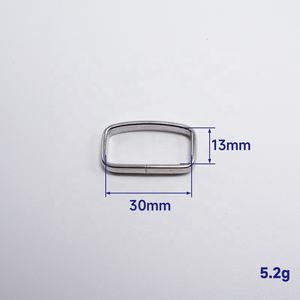 Venta al por mayor en Stock de acero inoxidable, latón macizo, anillo cuadrado de metal, cinturón de 20mm, 25mm, 30mm, 40mm - Product Image 3