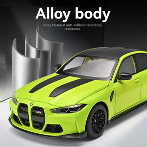 Coche de Juguete de Metal a Escala <span class=keywords><strong>1</strong></span>:<span class=keywords><strong>24</strong></span>, BMW M3 Cs Lci Oficialmente Autorizado, con Sonido y Luces, Puertas Abatibles, Modelo de Coche de Colección, Regalo, BWM - Product Image 6