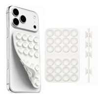 Support de téléphone en silicone à ventouse double face, fixation puissante, impression de logo, support de téléphone coloré à adsorption double face