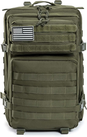 Sac à dos de randonnée d'assaut tactique 45L Sac Moore personnalisé avec fermeture à glissière pour les sports de plein air et les aventures de combat