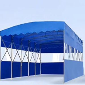 Tente mobile électrique ignifuge en PVC pliable, grande tente commerciale pour entrepôt, installation rapide, robuste, à ouverture coulissante - Product Image 1