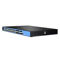 1/10G SFP+ 4 Port dan 24 Port 10/100/1000Base-T RJ45 PoE Network Switch untuk Jaringan Perusahaan dengan Fungsi Manajemen L3 dan SNMP