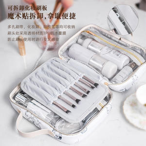 Trousse de Toilette Personnalisée Grande Capacité Motif Vache Étui de Rangement Cosmétique Portable pour Voyage Salle de Bain Chambre - Product Image 2