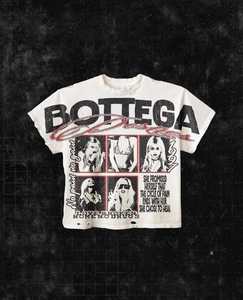 T-shirt vintage 1997 <span class=keywords><strong>Bottega</strong></span> avec motif graphique, délavé, coupe ample, en coton tricoté pour homme - Product Image 1