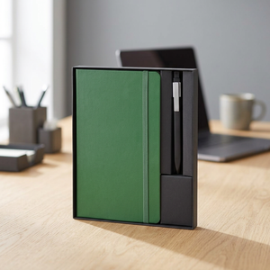 Set Agenda Giornaliera di Lusso Moleskine con Taccuino e Penna, Formato A5, Copertina in Pelle, Rilegatura Termica a Spirale per Uso Scolastico - Product Image 3