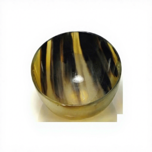 Cuencos de Cuerno de Buey Natural con Diseño Único Indio, Tallados a Mano, Ecológicos, con Temática de Ángel, Coleccionables, Hechos en Uttar Pradesh, B.S. - Product Image 3