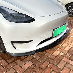 <b>For</b> Tesla Model Y Body Kit Front Bumper <b>Diffuser</b> Front Bumper Splitter Spoiler Lip <b>for</b> Tesla Model Y <b>Car</b> Accessories - Product Image 4